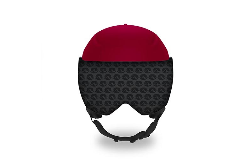 Visière de casque Rouge1