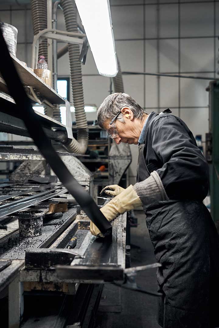 Production de skis artisanaux